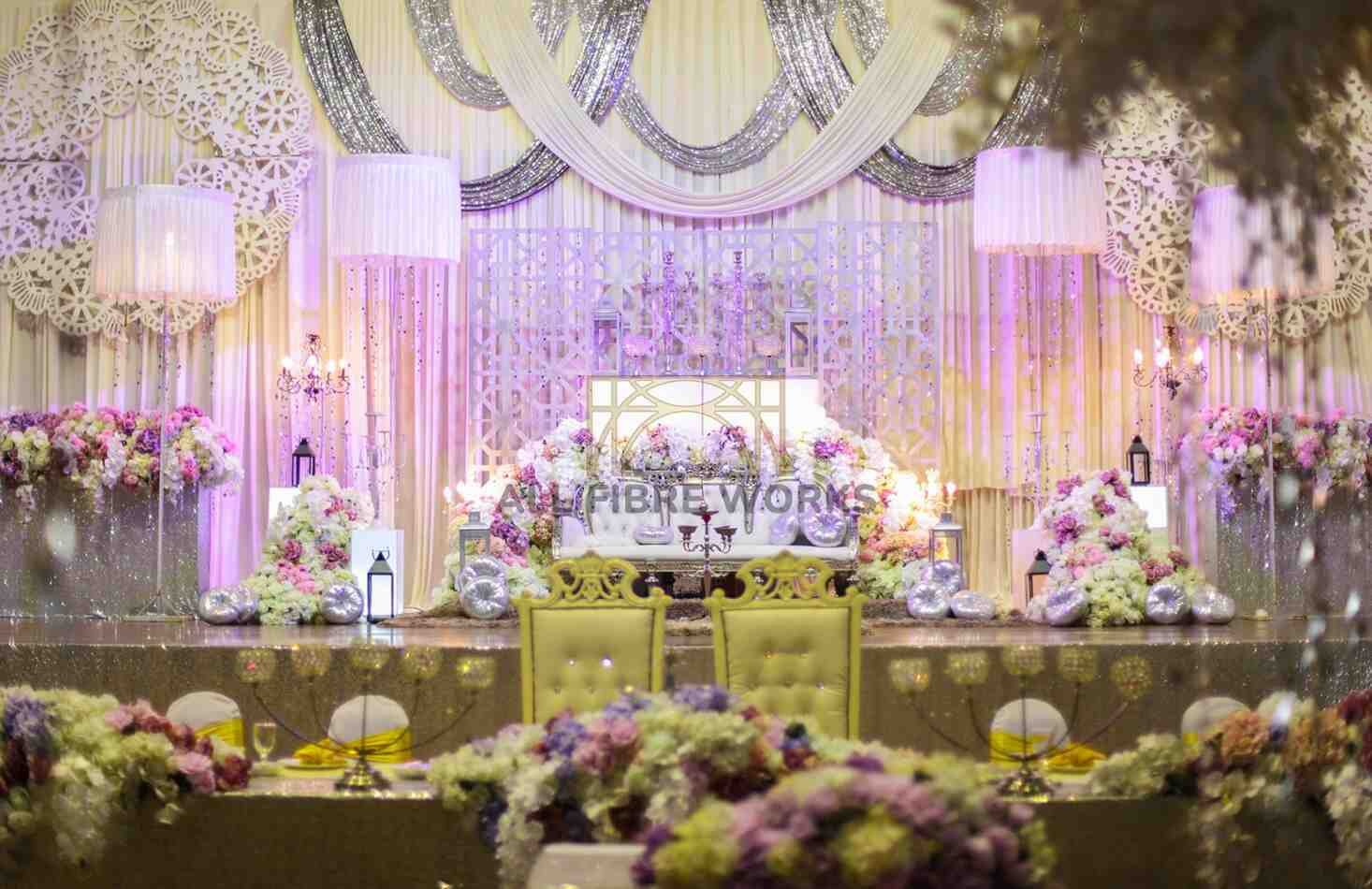 Lavender Luxe Wedding Stage