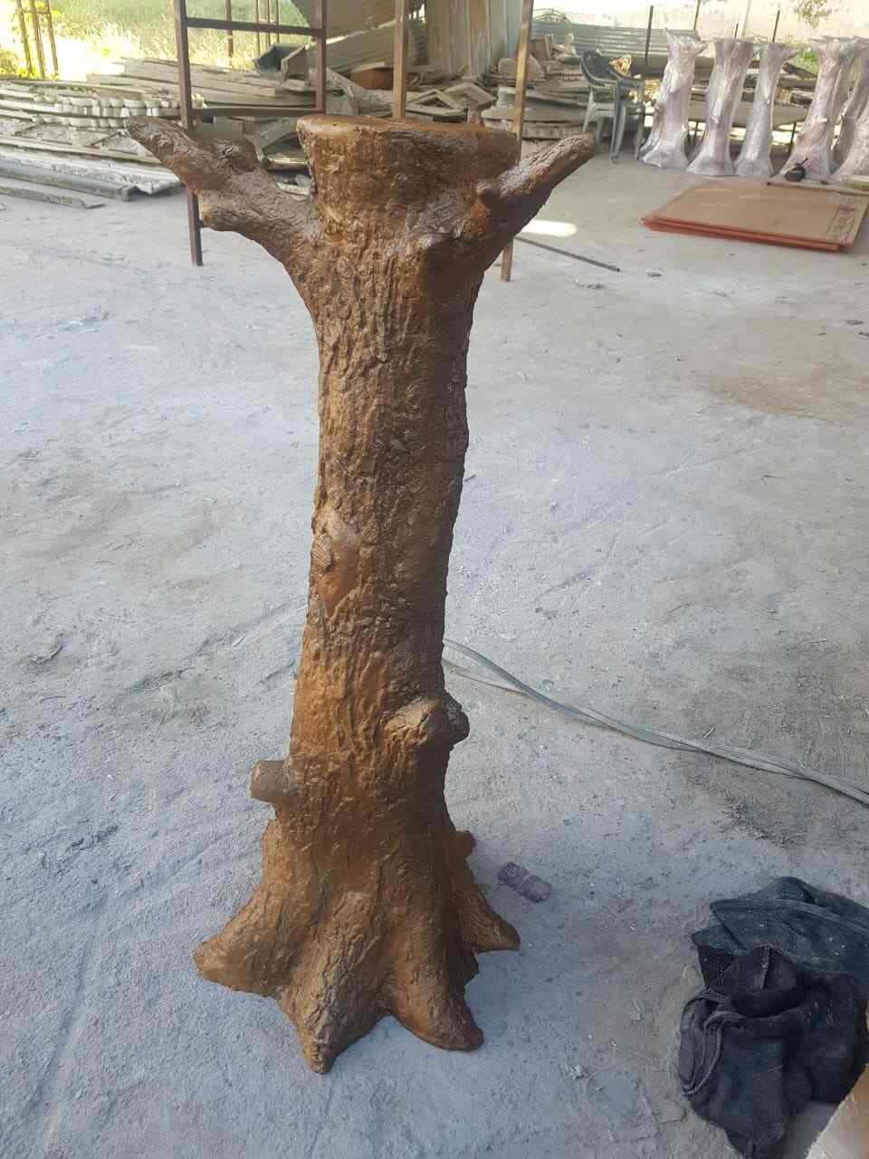 Rustic Tree Trunk Decor Stand