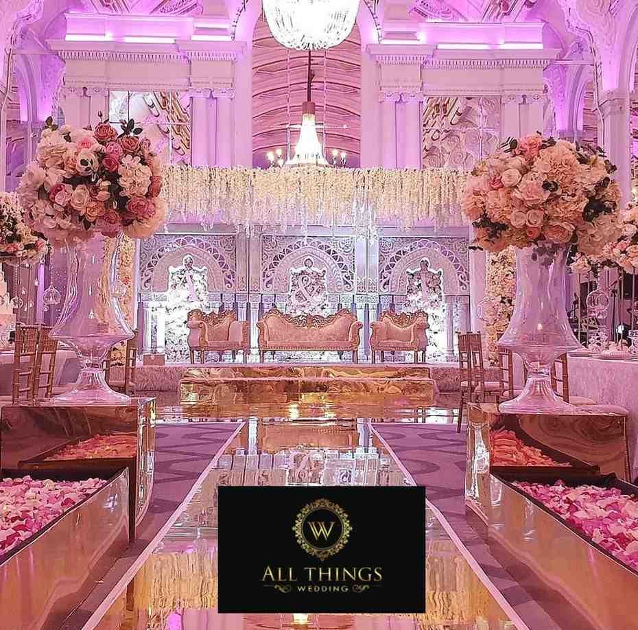 Opulent Pink Parisian Ballroom Wedding Installation
