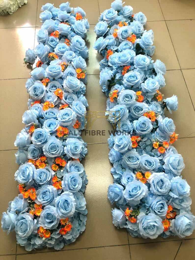 Serenity Blue Rose Panels