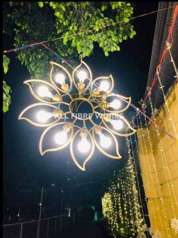 Decorative Floral-Inspired Hanging Light Fixture