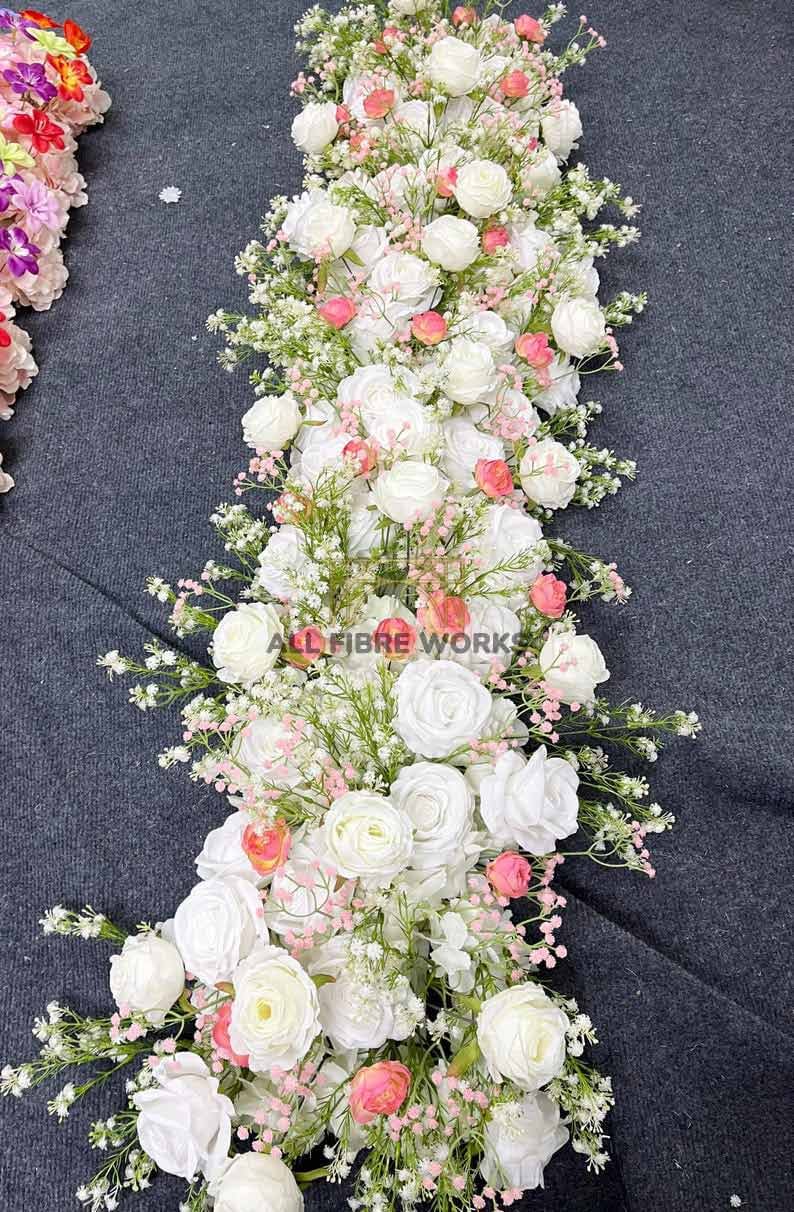 Elegant Mixed Flower Runner