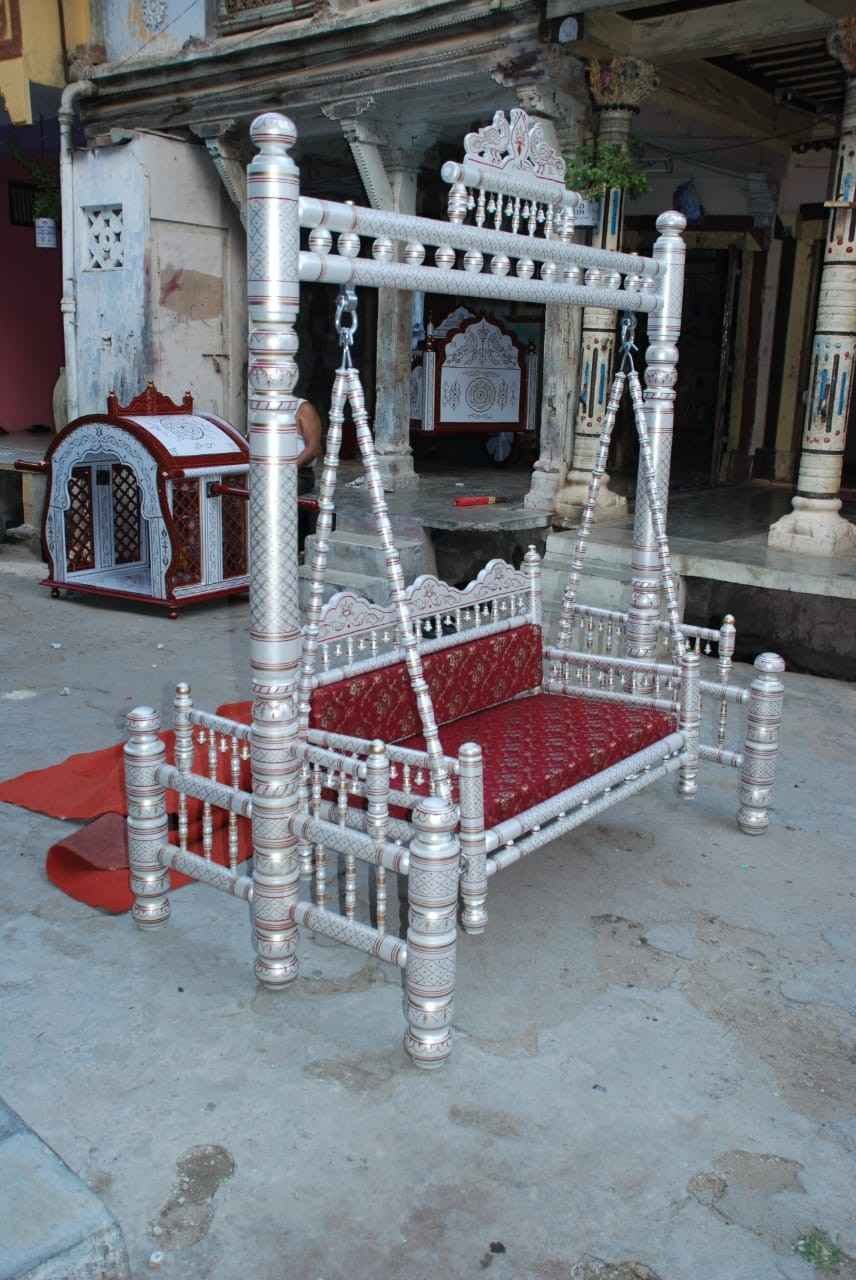 Royal Silver Wedding Jhula