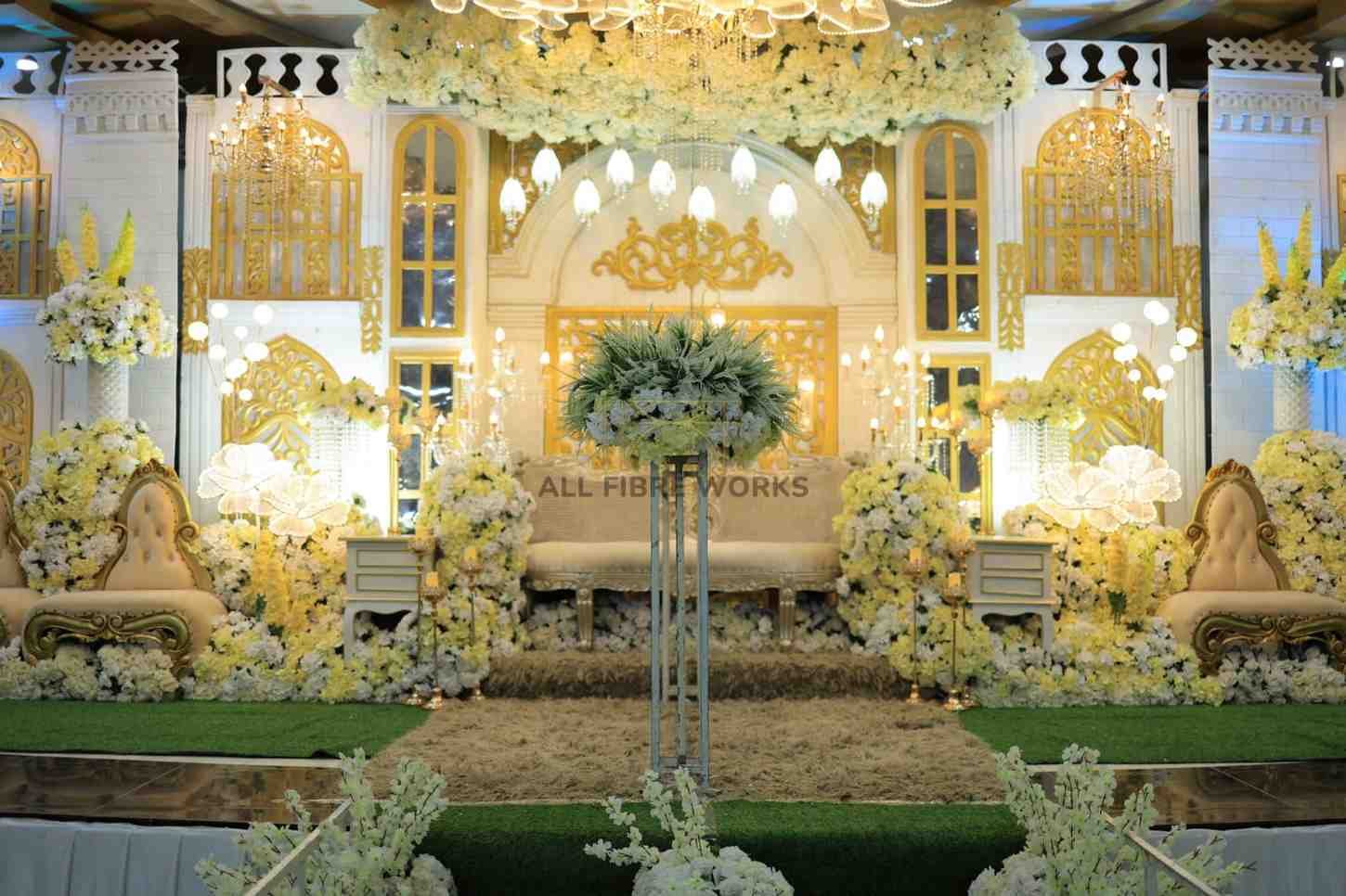 Ivory Gold Palace Wedding Stage