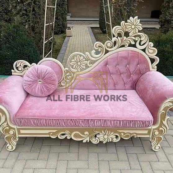 Vintage Pink Chaise Lounge