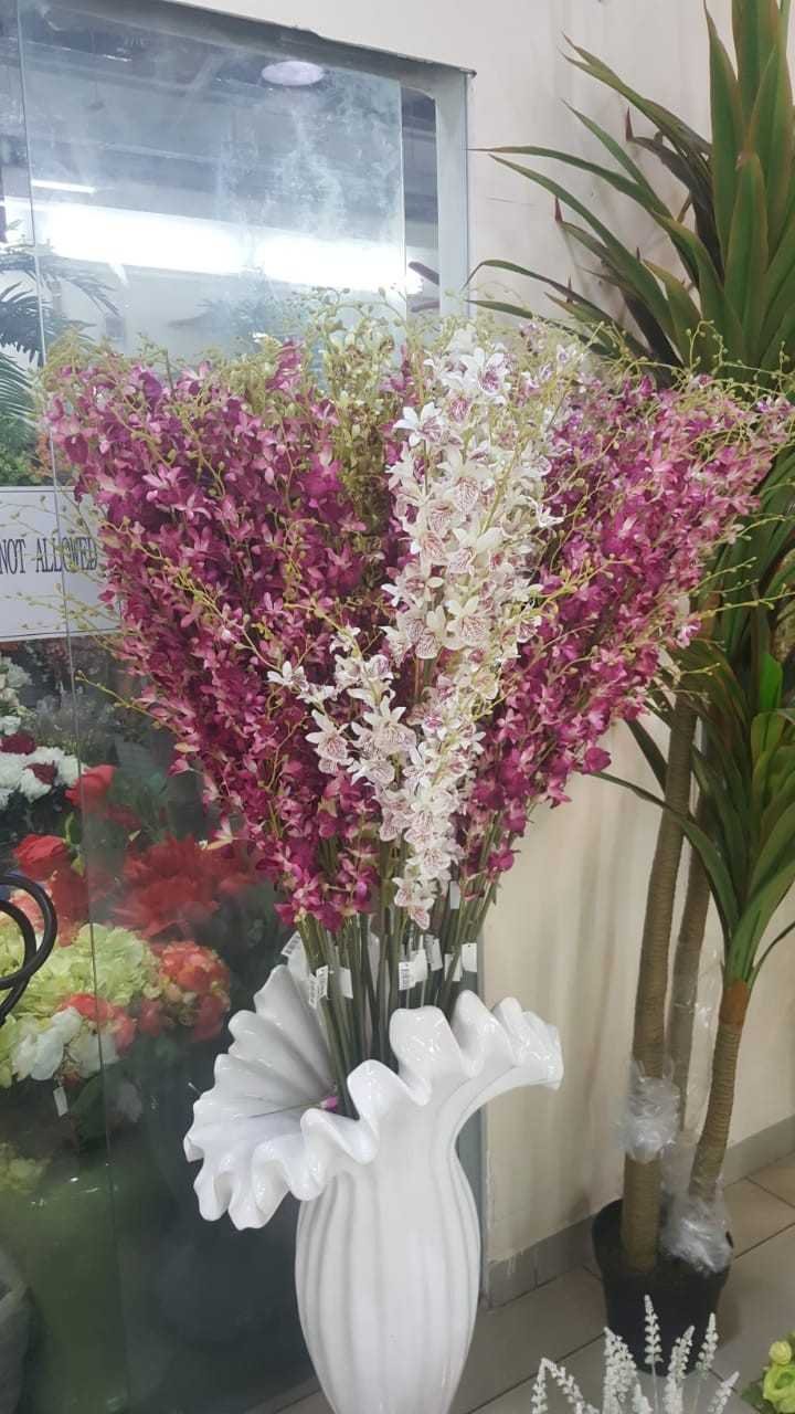 Orchid Bloom Statement Vase