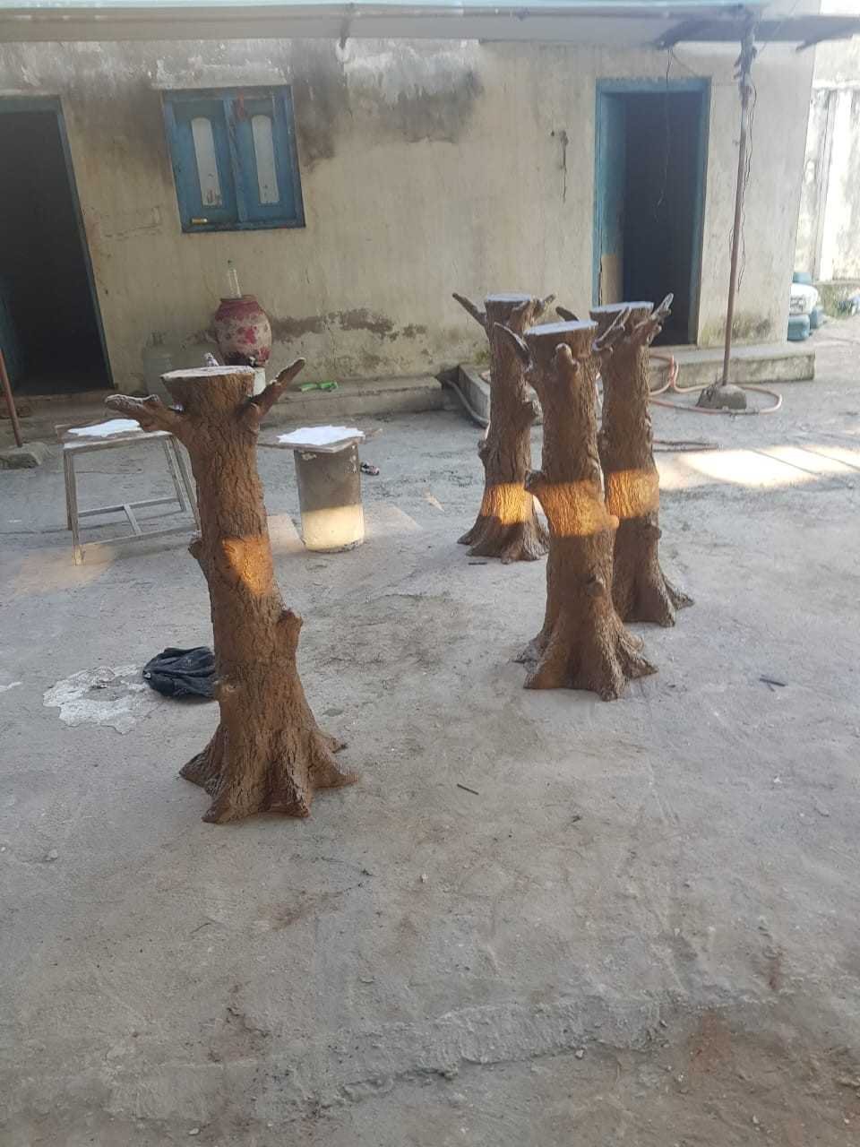 Rustic Woodland Pedestal Set
