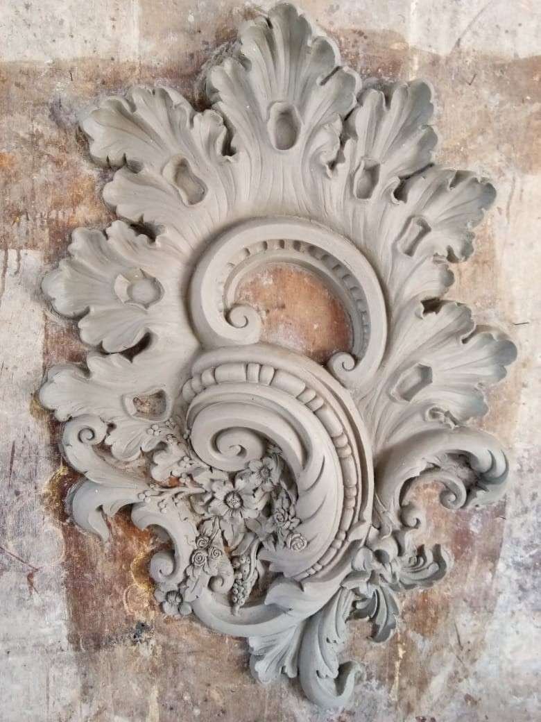 Baroque Floral Wall Motif