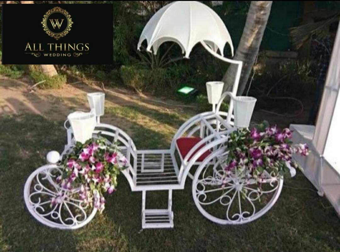 Romantic Floral Garden Bicycle Installation