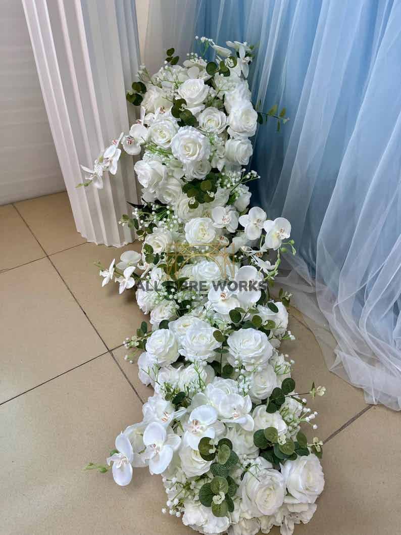 White Flower Cascade Arrangement