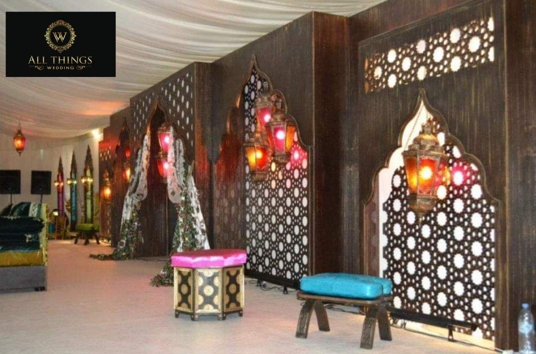 Exotic Moroccan Mehendi Lounge Pavilion