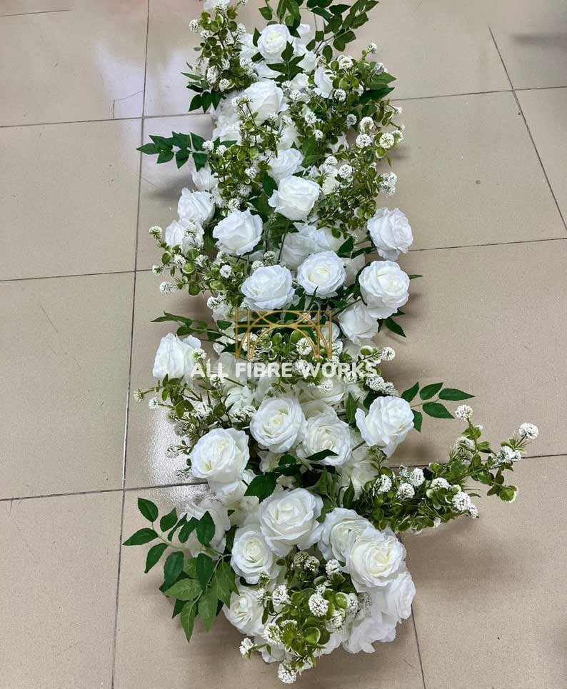 White Garden Aisle Runner